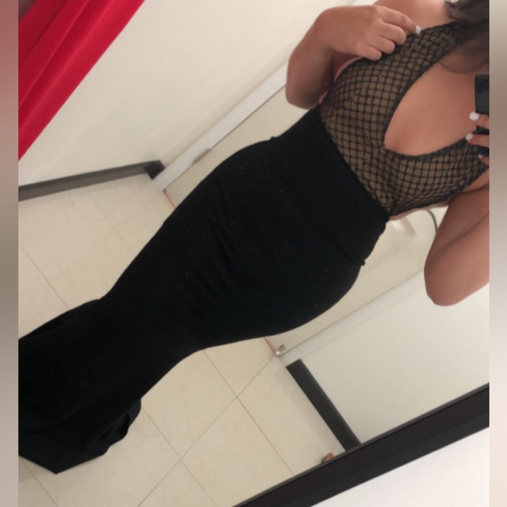 Beautiful custom made embellished low back dress